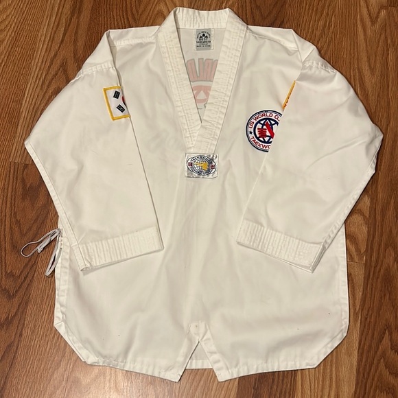 Martial Arts US Worldclass Taekwondo Gi Dobok Top Sang Moo Sa Men's Size 2 - Picture 1 of 11